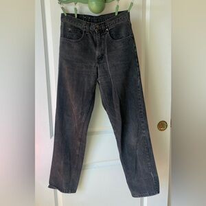 Tapered 100% Cotton Black Jeans